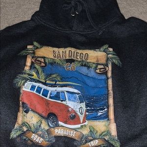 Gray San Diego California Hoodie